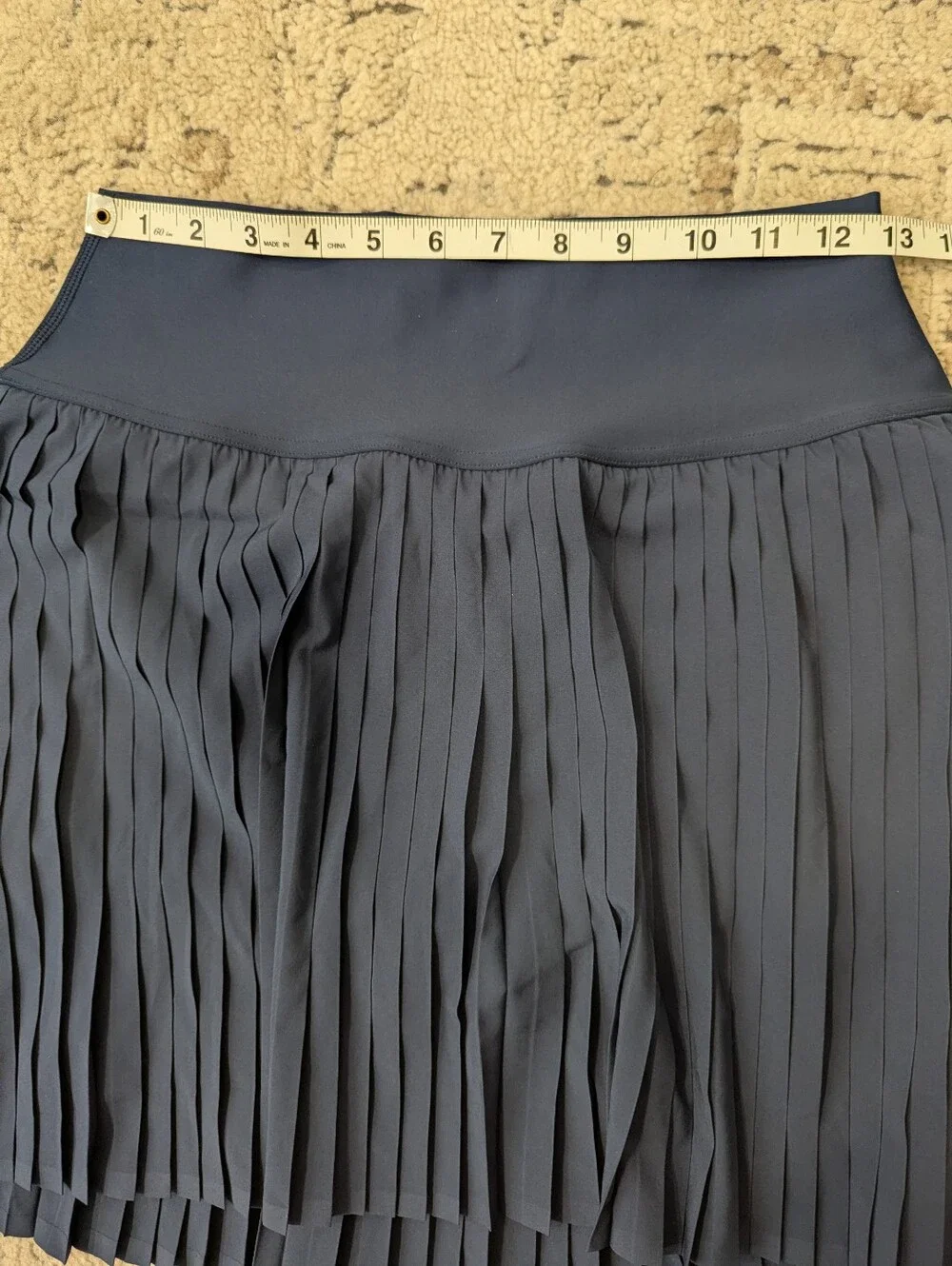 ALO Yoga Women's Grand Slam Tennis Pleated Mini Skirt Large NWT Preppy Chic